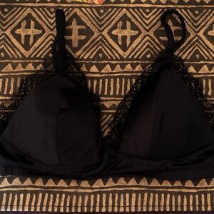 Black Lace-Trim Bralette - Women Intimates